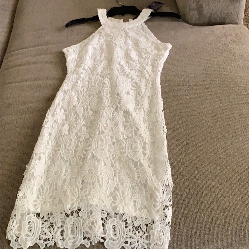 Graduation White  lace dress